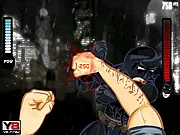 The Brawl 6 Batman boxing game screenshot showing a fighter punching Batman in the face, free online fighting game