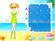 Pretty Beach Wandering Girl dress up game free online fashion