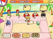 Play Luna Sun Bakery free online game; time-management and cooking game on a beach