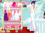 Screenshot of the Sequins For Spring Dress Up game showing a model wearing a shiny sequin dress and glamorous spring-themed accessories