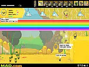 The Angry Bees shooter game screenshot, fighting the Robotic Bee Boss, play The Angry Bees free online