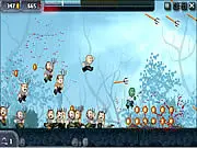 Back to Zombieland free online run game, zombie escaping humans by running, jumping, setting traps, and grabbing powerups