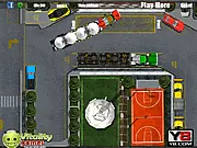 Just Park It free online truck parking game, 18 wheeler driving simulator on PlayArcadeHub