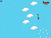 Ben 10 Clouds free online jumping game with Ben 10 character leaping between clouds to catch the Omnitrix