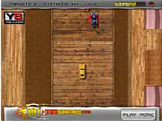 Indoor Car Racing Destruction Derby free online game in a house