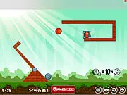 Balls Brothers physics puzzle game, freeing a ball from a cage, free online brain teaser