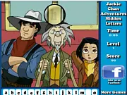 Play Jackie Chan Hidden Letters free online hidden object game, finding letters in pictures of Jackie Chan, Jade, and Uncle.