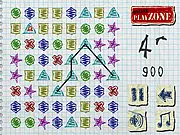 NoteMatch free online puzzle game, connecting three identical figures, Match 3 high score game