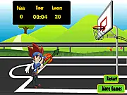 Naruto playing Beyblade Basketball online free game, shooting a hoop, high score sports challenge