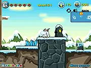 Thumbnail for Wendigo Brothers Co-op Adventure Online, a free 2-player puzzle platformer where two wendigo characters fight monsters in the Antarctic