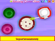 Screenshot of the Frozen Blackberry Lemon Chiffon Pie online game showing a prepared pie with blackberries and a lemon slice