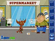 Play Saint Devil free online action game, featuring the 'Good Devil' character fighting enemies on abandoned city streets.