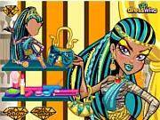 Nefera De Nile Flawless Makeover Monster High online game, girl receiving beauty spa treatment and makeup, free fashion game