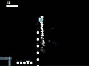 Screenshot of the Download Incomplete game showing a small black sphere navigating a simple, geometric level with a goal exit and several white collectible spheres