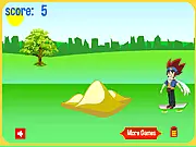 Gingka Hoverboard online game on PlayArcadeHub, an action game featuring Gingka from Beyblade dodging obstacles on a hoverboard