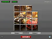 Completed image of a classic sports car from the Cars Sliding Puzzle free online game