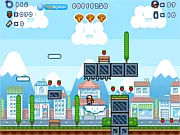 Pizza Boy Super Version free online arcade game invincibility infinite bullets