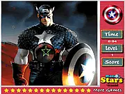 Play Captain America Hidden Stars free online game, find concealed stars in superhero images of Captain America