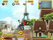 Motoracing free online game featuring a super moto motorcycle speeding on a race track.