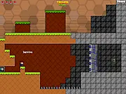 Blockstachio free online platform shooter game featuring a block hero with a mustache on PlayArcadeHub