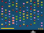 Connect Monsters Free Online Puzzle Game Screenshot - Hexagonal Grid Gameplay