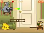 Tom and Jerry Steel Cheese free online game, physics puzzle game, launch Jerry with a cannon to get the cheese