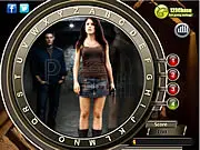 The Host - Find the Alphabets game screenshot showing a detailed background with hidden letters of the alphabet camouflaged in the scene