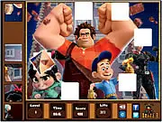 Wreck-It Ralph Puzzle free online game featuring an image of the main characters