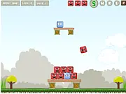 Play Boxed Strategy Puzzle free online game, removing blocks while keeping the red color box from falling to the ground.