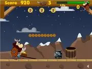 Viking Ancient History free online game, a Viking warrior fighting a Roman guard with a sword.