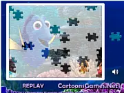 Finding Dory Sort My Jigsaw puzzle free online game, Dory swimming in coral reef, PlayArcadeHub