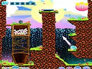 Play Fjong online free physics puzzle game, adjust angle and power launch, aim for the candy bucket game