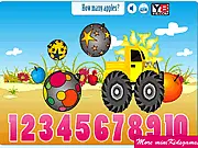 How Many Apples Are online game screenshot, free counting and observation puzzle, visual test game on PlayArcadeHub