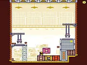 Super Stock Take free online puzzle platformer game featuring a chimp moving blocks to collect items
