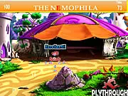 Nemophila Tent House Hidden Alphabet Online Game Screenshot - Find Hidden Letters on PlayArcadeHub