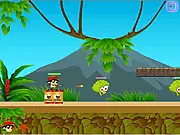 Ben10 In War game screenshot, Ben 10 battling robots in a space-themed war zone, play free online action shooter