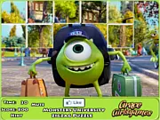 Free online Monsters University Zigzag Puzzle game featuring Mike Wazowski and Sulley