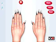 Manicure Magic nail salon free online game screenshot, nail art design, fashion and styling game on PlayArcadeHub