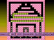 The Snake Game online free game, retro classic arcade screen, guiding the snake through a maze, eating eggs and fruit for points, snake growing longer after eating.