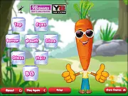Funny Carrot Dress Up free online game with accessories and fashion
