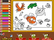 Nemo Coloring Game free online, Finding Nemo characters to color, Dory, Marlin, and Nemo coloring book