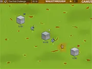 Castle Surge free online strategy game showing a medieval castle under siege by enemy forces.