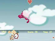 Cupid Rescue free online physics puzzle game to save the heart from demons