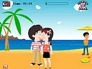 First Kiss online game help couple kiss without getting caught