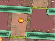 Swindler 2 free online puzzle game screenshot, drop and roll puzzle adventure, physics-based cube game on PlayArcadeHub