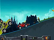 Play Non Stop Zombies free online, shooting undead from a car in a city