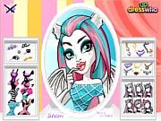 The Monster High character Rochelle Goyle after her complete Paris makeover, featuring new makeup and a stylish outfit.