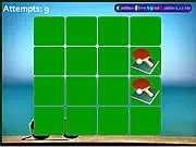 Summer Sports Match 4: Memory Cards online game screenshot, face-down cards with summer sports icons