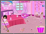 Play Pink Room Clean Up free online kids game, find and put away clothes, books, and toys in the candy-pink bedroom