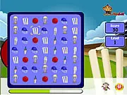 Cricket Match Game online screenshot, match three puzzle game, swap cricket elements, free game